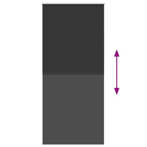 Roleta przeciwsłoneczna 120 x 230 cm Czarna