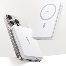 Powerbank Airpow II 10000mAh Qi2 MagSafe 22.5W z kablem USB-C 20V 3A 30cm - biały