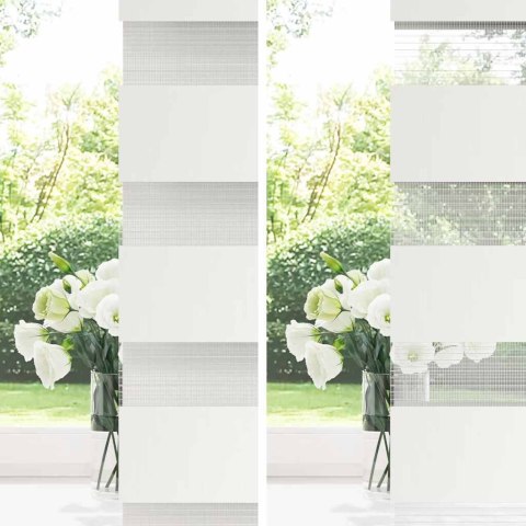 Roleta w pasy (60 x 120 cm) biała