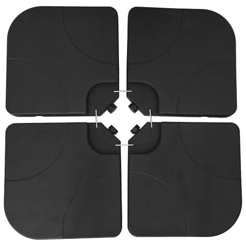 Przenośna podstawa po parasol, obciążana piaskiem/wodą, 60 L