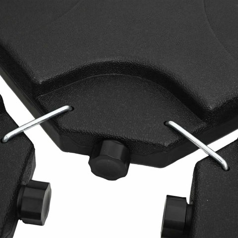 Przenośna podstawa po parasol, obciążana piaskiem/wodą, 60 L