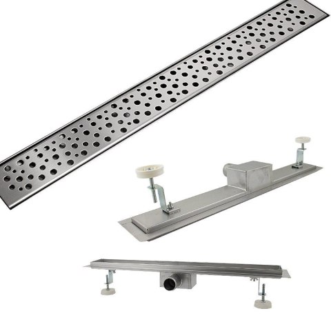 Odpływ liniowy 50cm z syfonem niskim Tropfen wydajna kratka ściekowa prysznicowa