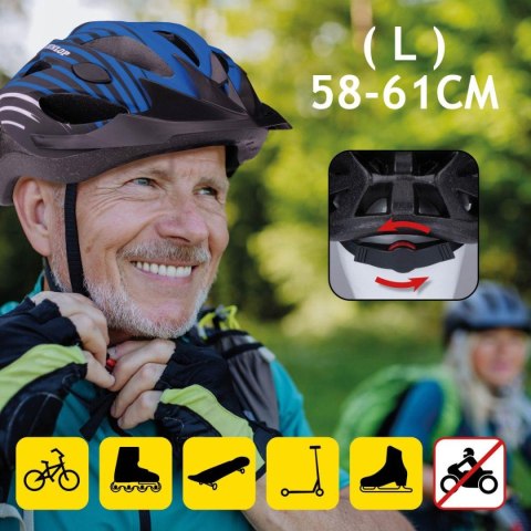 KASK ROWEROWY REGULOWANY DUNLOP R.L CZERWONY