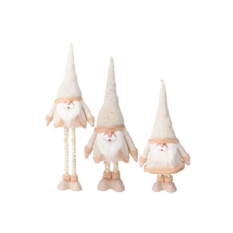 MIKOŁAJ NA TELESKOPOWYCH NOGACH 30X18X100CM ZŁOTY