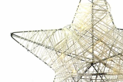 Świąteczna dekoracja - gwiazda, 25 cm, 10 diod LED