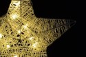 Świąteczna dekoracja - gwiazda, 25 cm, 10 diod LED