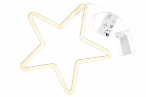 Świąteczne oświetlenie - gwiazda neonowa,120 LED,ciepła biel