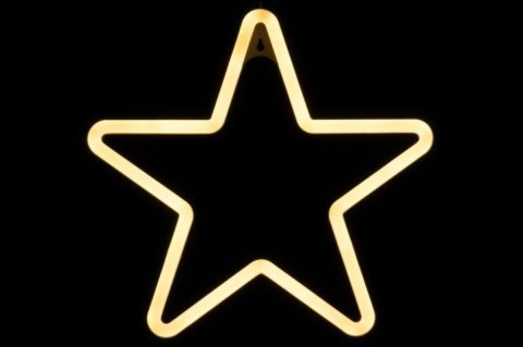 Świąteczne oświetlenie - gwiazda neonowa,120 LED,ciepła biel