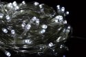Świąteczny LED łańcuch - 10 m, 100 diod, zimna biel