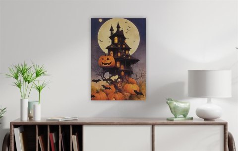 Obraz na ścianę "Straszliwa willa", 9 LED, 60 x 40 cm