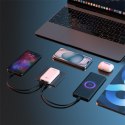 Ładowarka sieciowa podróżna ultracienka GaN 65W USB-A USB-C PD EU / US - biała