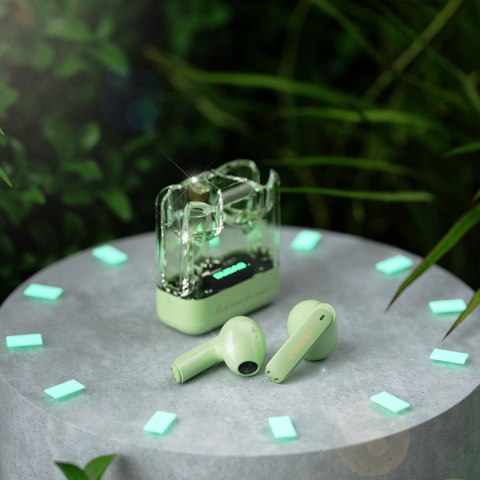 Bezprzewodowe słuchawki TWS Dudao U18Pro Bluetooth 5.3 zielone