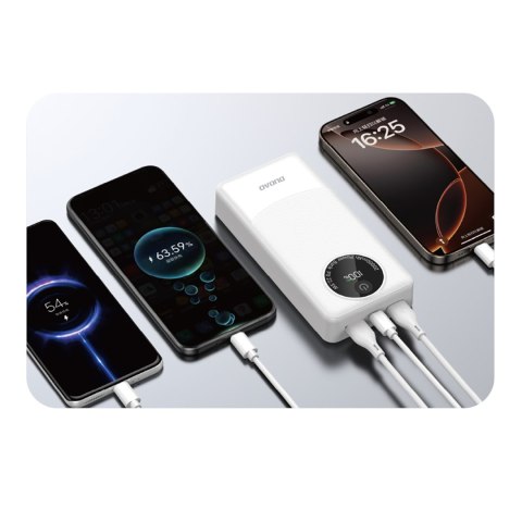 Powerbank K12Pro 20000mAh 22.5W PD USB-A USB-C - biały