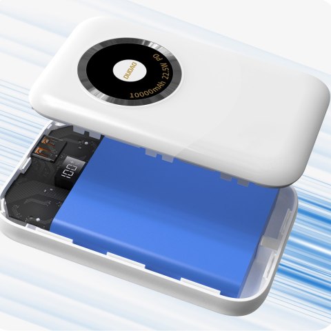 Powerbank K21 Mini 10000mAh 22.5W USB-A / USB-C - beżowy