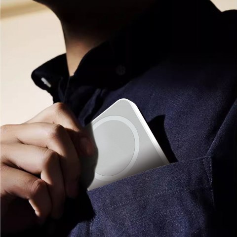 Powerbank K26S 5000mAh 20W USB-A / USB-C / MagSafe - biały