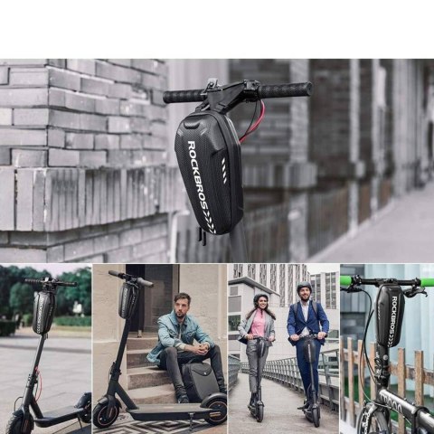 Torba rowerowa mocowana na kierownicę lub ramę 3l B62-1 - czarna