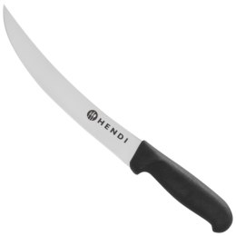 Nóż masarski do trybowania i filetowania mięsa zakrzywiony dł. 260 mm - Hendi 840177