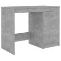Biurko, szarość betonu, 140x50x76 cm, płyta wiórowa