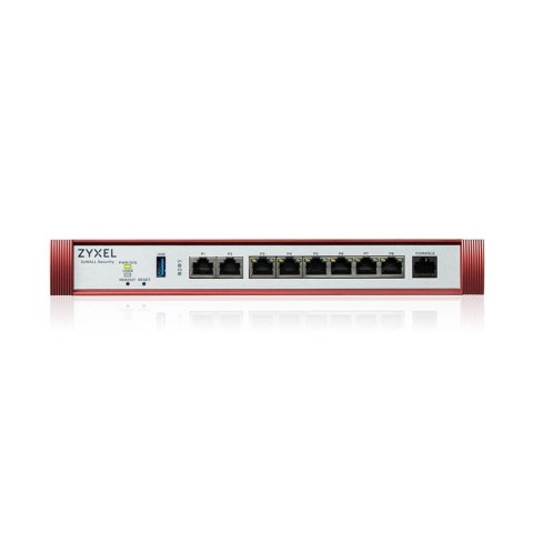 Firewall Zyxel USGFLEX200H 8xWAN/LAN SPI firewall: 6500 Mbps Max. IPsec VPN: 100