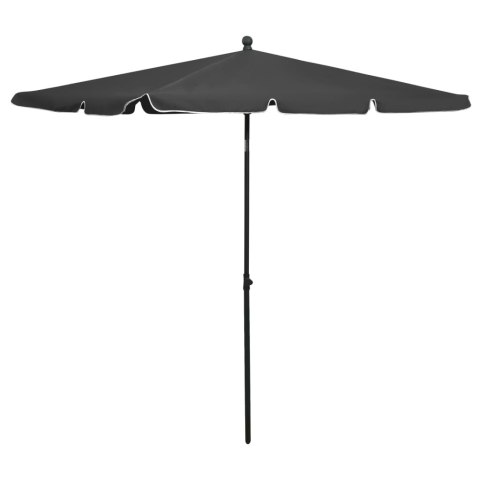 Parasol ogrodowy na słupku, 210x140 cm, antracytowy