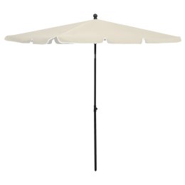 Parasol ogrodowy na słupku, 210x140 cm, piaskowy