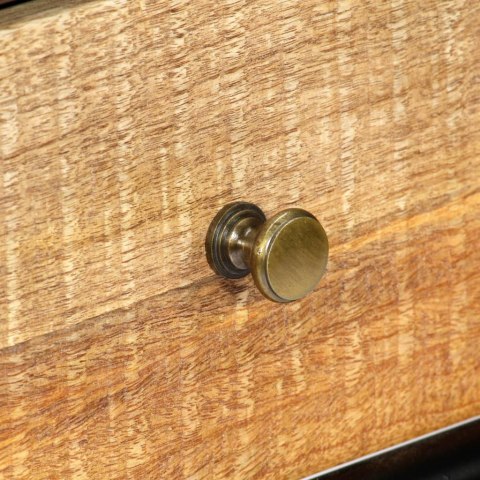 Stolik konsola, 118 x 30 x 75 cm, lite drewno mango