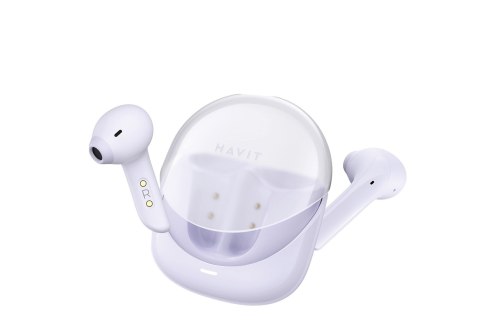 Słuchawki Bluetooth Havit Modern Buds (fiolet)