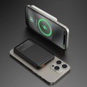 Powerbank 5000mAh magnetyczny z ładowarką indukcyjną MagSafe czarny