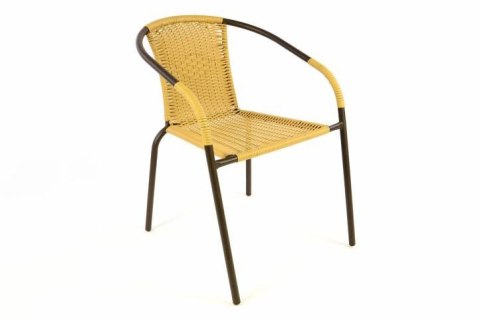 5-częściowy zestaw mebli ogrodowych,4 krzesła polirattan - stół szklany