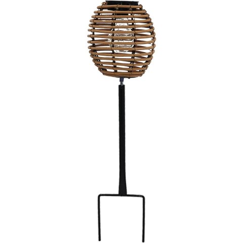 LAMPA SOLARNA KULA RATTAN BRĄZOWA PROGARDEN