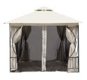 Namiot pawilon ogrodowy lux altana 3x3 m z moskitierą i pełnymi ściankami MultiGarden