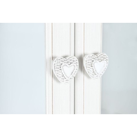 Ekspozytor stojący Home ESPRIT Biały Drewno Szkło 76 x 39 x 193 cm