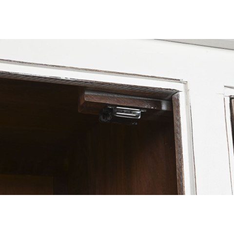 Ekspozytor stojący Home ESPRIT Biały Szkło Drewno mango 170 x 45 x 200 cm