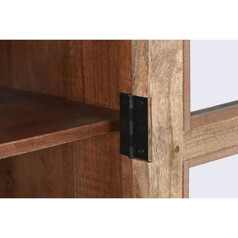 Ekspozytor stojący Home ESPRIT Brązowy Szkło Drewno mango 165 x 45 x 210 cm