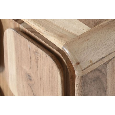 Stolik Nocny Home ESPRIT Naturalny 40 x 40 x 50 cm