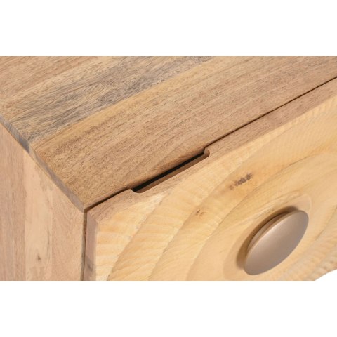 Stolik Nocny Home ESPRIT Złoty Naturalny 50 x 40 x 50 cm