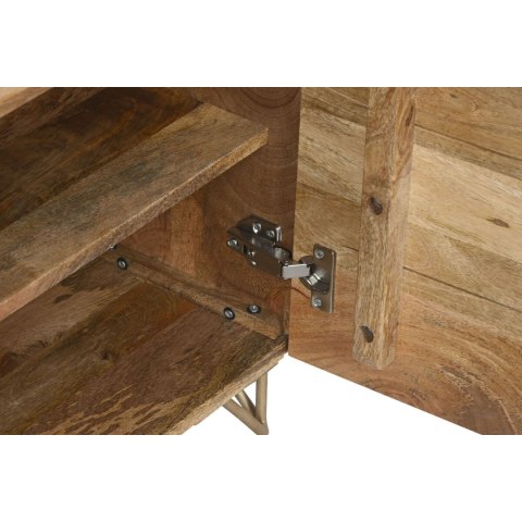 Stolik Nocny Home ESPRIT Złoty Naturalny 50 x 40 x 50 cm