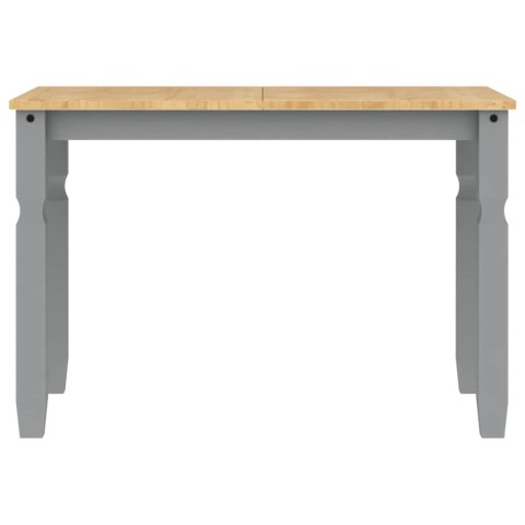 3-częściowy zestaw jadalny „Panama" Szary lite drewno sosnowe