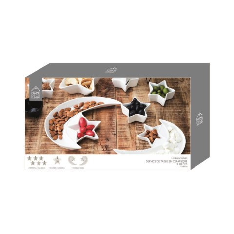 Zestaw 9 naczyń do serwowania Starry