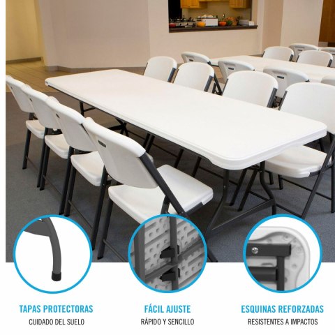 Składany stolik Lifetime Biały 244 x 74 x 76 cm