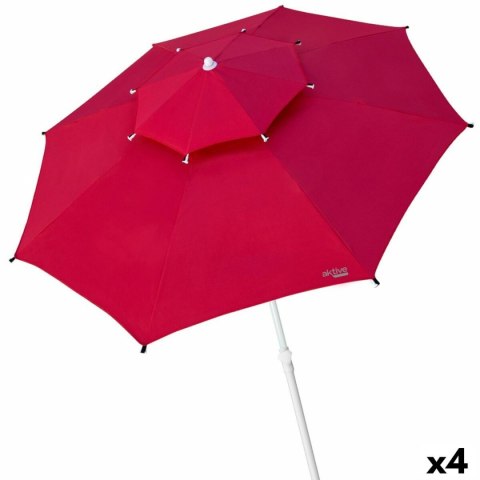 Parasol Aktive Czerwony 280 x 263 x 280 cm (4 Sztuk)