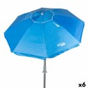 Parasol Aktive Niebieski 200 x 205 x 200 cm (6 Sztuk)