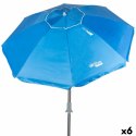 Parasol Aktive Niebieski 220 x 225 x 220 cm (6 Sztuk)