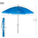 Parasol Aktive Niebieski 220 x 225 x 220 cm (6 Sztuk)