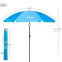 Parasol Aktive Niebieski Ø 180 cm 180 x 187,5 x 180 cm 180 x 190 x 180 cm UV50 (12 Sztuk)