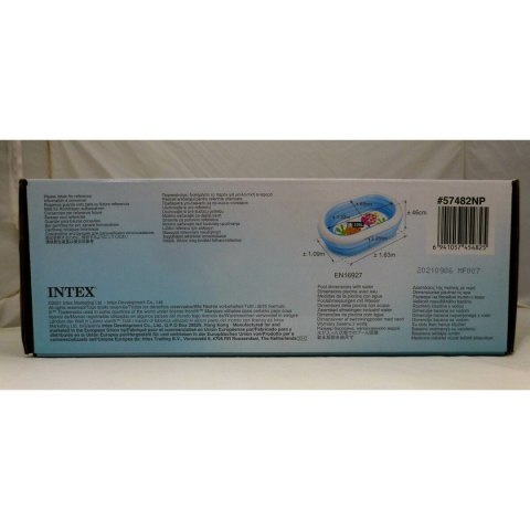 Dmuchany Fotel dla Dzieci Intex Owalna Niebieski Biały 230 L 163 x 46 x 107 cm (6 Sztuk)