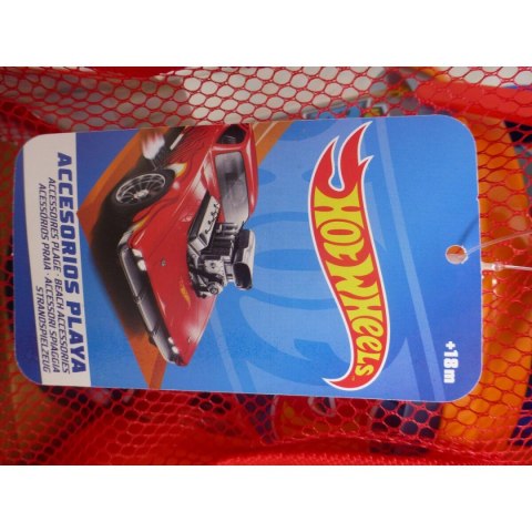 Zestaw zabawek plażowych Hot Wheels Ø 18 cm polipropylen (12 Sztuk)