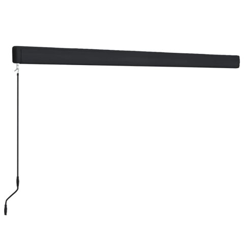 Ręcznie zwijana markiza kasetowa, 350x250 cm, niebiesko-biała