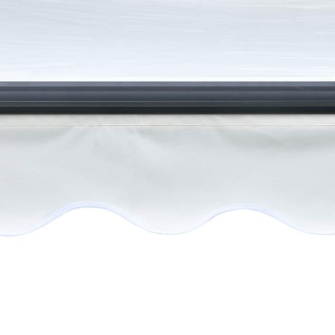 Ręcznie zwijana markiza z LED, 300 x 250 cm, kremowa