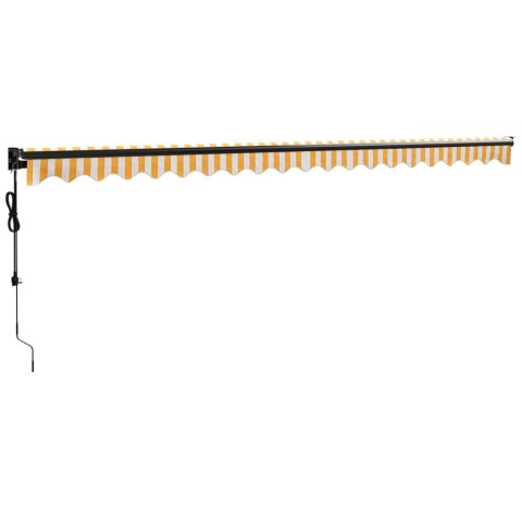 Zwijana markiza, automatyczna, żółto-biała, 5x3 m